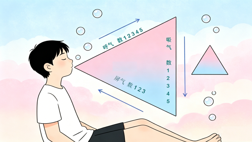 三角呼吸法